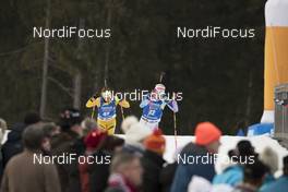 11.01.2018, Ruhpolding, Germany (GER): Anna Magnusson (SWE), Kaisa Makarainen (FIN), (l-r) -  IBU world cup biathlon, individual women, Ruhpolding (GER). www.nordicfocus.com. © Manzoni/NordicFocus. Every downloaded picture is fee-liable.