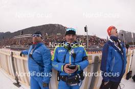 11.01.2018, Ruhpolding, Germany (GER): Event Feature: Richard Freimoser (GER), Alois Reiter (GER), Chief of Competiton -  IBU world cup biathlon, individual women, Ruhpolding (GER). www.nordicfocus.com. © Manzoni/NordicFocus. Every downloaded picture is fee-liable.