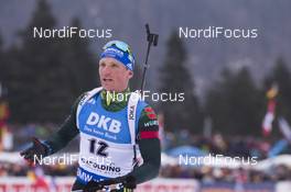 14.01.2018, Ruhpolding, Germany (GER): Erik Lesser (GER) -  IBU world cup biathlon, mass men, Ruhpolding (GER). www.nordicfocus.com. © Manzoni/NordicFocus. Every downloaded picture is fee-liable.