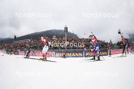 14.01.2018, Ruhpolding, Germany (GER): Weronika Nowakowska (POL), Marte Olsbu (NOR), Maren Hammerschmidt (GER), (l-r) -  IBU world cup biathlon, mass women, Ruhpolding (GER). www.nordicfocus.com. © Manzoni/NordicFocus. Every downloaded picture is fee-liable.