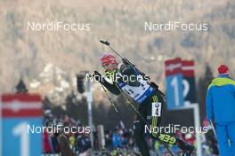 12.01.2018, Ruhpolding, Germany (GER): Arnd Peiffer (GER) -  IBU world cup biathlon, relay men, Ruhpolding (GER). www.nordicfocus.com. © Manzoni/NordicFocus. Every downloaded picture is fee-liable.