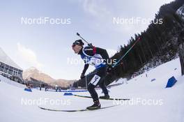 12.01.2018, Ruhpolding, Germany (GER): Joscha Burkhalter (SUI) -  IBU world cup biathlon, relay men, Ruhpolding (GER). www.nordicfocus.com. © Manzoni/NordicFocus. Every downloaded picture is fee-liable.