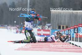 12.01.2018, Ruhpolding, Germany (GER): Simon Schempp (GER) -  IBU world cup biathlon, relay men, Ruhpolding (GER). www.nordicfocus.com. © Manzoni/NordicFocus. Every downloaded picture is fee-liable.