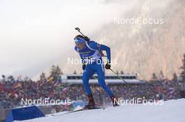 12.01.2018, Ruhpolding, Germany (GER): Tim Burke (USA) -  IBU world cup biathlon, relay men, Ruhpolding (GER). www.nordicfocus.com. © Manzoni/NordicFocus. Every downloaded picture is fee-liable.