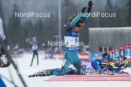 12.01.2018, Ruhpolding, Germany (GER): Antonin Guigonnat (FRA) -  IBU world cup biathlon, relay men, Ruhpolding (GER). www.nordicfocus.com. © Manzoni/NordicFocus. Every downloaded picture is fee-liable.
