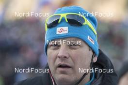 12.01.2018, Ruhpolding, Germany (GER): Reinhard Goesweiner (AUT), headcoach Team Austria -  IBU world cup biathlon, relay men, Ruhpolding (GER). www.nordicfocus.com. © Manzoni/NordicFocus. Every downloaded picture is fee-liable.