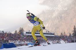 12.01.2018, Ruhpolding, Germany (GER): Martin Ponsiluoma (SWE) -  IBU world cup biathlon, relay men, Ruhpolding (GER). www.nordicfocus.com. © Manzoni/NordicFocus. Every downloaded picture is fee-liable.