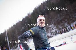 12.01.2018, Ruhpolding, Germany (GER): Quentin Fillon Maillet (FRA) -  IBU world cup biathlon, relay men, Ruhpolding (GER). www.nordicfocus.com. © Manzoni/NordicFocus. Every downloaded picture is fee-liable.
