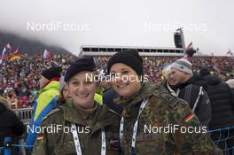 13.01.2018, Ruhpolding, Germany (GER): Event Feature: Bundeswehr soldiers covering the biathlon world cup -  IBU world cup biathlon, relay women, Ruhpolding (GER). www.nordicfocus.com. © Manzoni/NordicFocus. Every downloaded picture is fee-liable.
