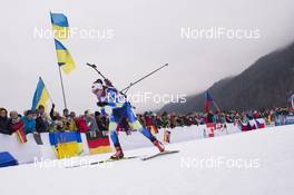 13.01.2018, Ruhpolding, Germany (GER): Iryna Kryuko (BLR) -  IBU world cup biathlon, relay women, Ruhpolding (GER). www.nordicfocus.com. © Manzoni/NordicFocus. Every downloaded picture is fee-liable.