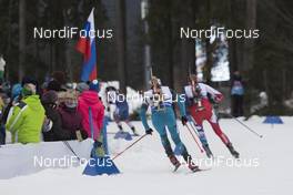 13.01.2018, Ruhpolding, Germany (GER): Marie Dorin Habert (FRA) -  IBU world cup biathlon, relay women, Ruhpolding (GER). www.nordicfocus.com. © Manzoni/NordicFocus. Every downloaded picture is fee-liable.