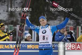 13.01.2018, Ruhpolding, Germany (GER): Lisa Vittozzi (ITA) -  IBU world cup biathlon, relay women, Ruhpolding (GER). www.nordicfocus.com. © Manzoni/NordicFocus. Every downloaded picture is fee-liable.