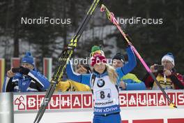13.01.2018, Ruhpolding, Germany (GER): Federica Sanfilippo (ITA) -  IBU world cup biathlon, relay women, Ruhpolding (GER). www.nordicfocus.com. © Manzoni/NordicFocus. Every downloaded picture is fee-liable.