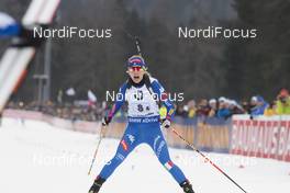 13.01.2018, Ruhpolding, Germany (GER): Federica Sanfilippo (ITA) -  IBU world cup biathlon, relay women, Ruhpolding (GER). www.nordicfocus.com. © Manzoni/NordicFocus. Every downloaded picture is fee-liable.