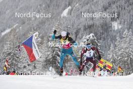 21.01.2018, Antholz, Italy (ITA): Martin Fourcade (FRA), Anton Shipulin (RUS), (l-r) -  IBU world cup biathlon, mass men, Antholz (ITA). www.nordicfocus.com. © Manzoni/NordicFocus. Every downloaded picture is fee-liable.