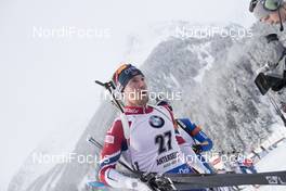 21.01.2018, Antholz, Italy (ITA): Erlend Bjoentegaard (NOR) -  IBU world cup biathlon, mass men, Antholz (ITA). www.nordicfocus.com. © Manzoni/NordicFocus. Every downloaded picture is fee-liable.