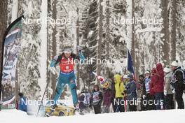 21.01.2018, Antholz, Italy (ITA): Anais Bescond (FRA) -  IBU world cup biathlon, mass women, Antholz (ITA). www.nordicfocus.com. © Manzoni/NordicFocus. Every downloaded picture is fee-liable.