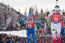 20.01.2018, Antholz, Italy (ITA): Leif Nordgren (USA) -  IBU world cup biathlon, pursuit men, Antholz (ITA). www.nordicfocus.com. © Manzoni/NordicFocus. Every downloaded picture is fee-liable.
