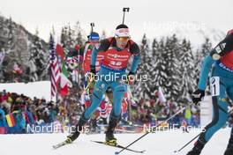 20.01.2018, Antholz, Italy (ITA): Quentin Fillon Maillet (FRA) -  IBU world cup biathlon, pursuit men, Antholz (ITA). www.nordicfocus.com. © Manzoni/NordicFocus. Every downloaded picture is fee-liable.