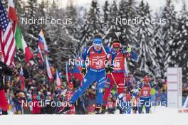 20.01.2018, Antholz, Italy (ITA): Lukas Hofer (ITA) -  IBU world cup biathlon, pursuit men, Antholz (ITA). www.nordicfocus.com. © Manzoni/NordicFocus. Every downloaded picture is fee-liable.