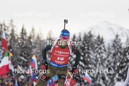 20.01.2018, Antholz, Italy (ITA): Erik Lesser (GER) -  IBU world cup biathlon, pursuit men, Antholz (ITA). www.nordicfocus.com. © Manzoni/NordicFocus. Every downloaded picture is fee-liable.