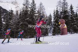 20.01.2018, Antholz, Italy (ITA): Erik Lesser (GER), Andrejs Rastorgujevs (LAT), (l-r) -  IBU world cup biathlon, pursuit men, Antholz (ITA). www.nordicfocus.com. © Manzoni/NordicFocus. Every downloaded picture is fee-liable.