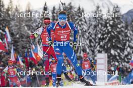 20.01.2018, Antholz, Italy (ITA): Lukas Hofer (ITA) -  IBU world cup biathlon, pursuit men, Antholz (ITA). www.nordicfocus.com. © Manzoni/NordicFocus. Every downloaded picture is fee-liable.