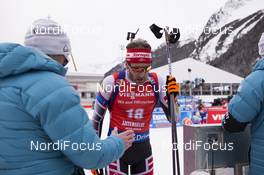 20.01.2018, Antholz, Italy (ITA): Simon Eder (AUT) -  IBU world cup biathlon, pursuit men, Antholz (ITA). www.nordicfocus.com. © Manzoni/NordicFocus. Every downloaded picture is fee-liable.