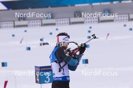 19.01.2018, Antholz, Italy (ITA): Antonin Guigonnat (FRA) -  IBU world cup biathlon, sprint men, Antholz (ITA). www.nordicfocus.com. © Manzoni/NordicFocus. Every downloaded picture is fee-liable.