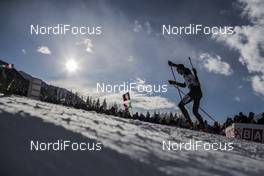 19.01.2018, Antholz, Italy (ITA): Mario Dolder (SUI) -  IBU world cup biathlon, sprint men, Antholz (ITA). www.nordicfocus.com. © Manzoni/NordicFocus. Every downloaded picture is fee-liable.