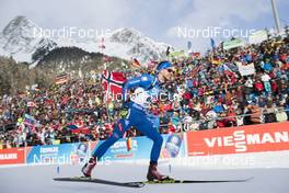 19.01.2018, Antholz, Italy (ITA): Thierry Chenal (ITA) -  IBU world cup biathlon, sprint men, Antholz (ITA). www.nordicfocus.com. © Manzoni/NordicFocus. Every downloaded picture is fee-liable.