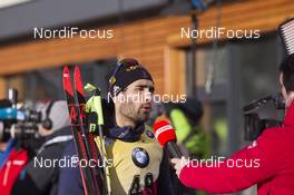 19.01.2018, Antholz, Italy (ITA): Martin Fourcade (FRA) -  IBU world cup biathlon, sprint men, Antholz (ITA). www.nordicfocus.com. © Manzoni/NordicFocus. Every downloaded picture is fee-liable.