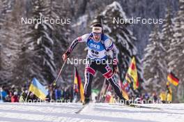 19.01.2018, Antholz, Italy (ITA): David Komatz (AUT) -  IBU world cup biathlon, sprint men, Antholz (ITA). www.nordicfocus.com. © Manzoni/NordicFocus. Every downloaded picture is fee-liable.