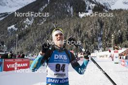 19.01.2018, Antholz, Italy (ITA): Emilien Jacquelin (FRA) -  IBU world cup biathlon, sprint men, Antholz (ITA). www.nordicfocus.com. © Manzoni/NordicFocus. Every downloaded picture is fee-liable.