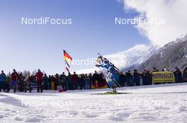 18.01.2018, Antholz, Italy (ITA): Darya Domracheva (BLR) -  IBU world cup biathlon, sprint women, Antholz (ITA). www.nordicfocus.com. © Manzoni/NordicFocus. Every downloaded picture is fee-liable.