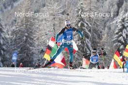 18.01.2018, Antholz, Italy (ITA): Anais Chevalier (FRA) -  IBU world cup biathlon, sprint women, Antholz (ITA). www.nordicfocus.com. © Manzoni/NordicFocus. Every downloaded picture is fee-liable.