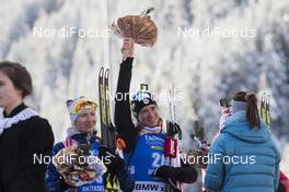 18.01.2018, Antholz, Italy (ITA): Anais Bescond (FRA) -  IBU world cup biathlon, sprint women, Antholz (ITA). www.nordicfocus.com. © Manzoni/NordicFocus. Every downloaded picture is fee-liable.