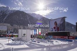 18.01.2018, Antholz, Italy (ITA): Event Feature: Stadium Feature with sunshine -  IBU world cup biathlon, sprint women, Antholz (ITA). www.nordicfocus.com. © Manzoni/NordicFocus. Every downloaded picture is fee-liable.