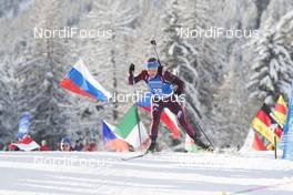 18.01.2018, Antholz, Italy (ITA): Ekaterina Yurlova-Percht (RUS) -  IBU world cup biathlon, sprint women, Antholz (ITA). www.nordicfocus.com. © Manzoni/NordicFocus. Every downloaded picture is fee-liable.