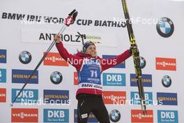 18.01.2018, Antholz, Italy (ITA): Tiril Eckhoff (NOR) -  IBU world cup biathlon, sprint women, Antholz (ITA). www.nordicfocus.com. © Manzoni/NordicFocus. Every downloaded picture is fee-liable.