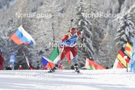 18.01.2018, Antholz, Italy (ITA): Baiba Bendika (LAT) -  IBU world cup biathlon, sprint women, Antholz (ITA). www.nordicfocus.com. © Manzoni/NordicFocus. Every downloaded picture is fee-liable.