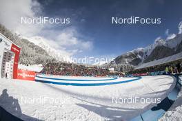 18.01.2018, Antholz, Italy (ITA): Event Feature: The new start area in the biathlon stadium of Antholz -  IBU world cup biathlon, sprint women, Antholz (ITA). www.nordicfocus.com. © Manzoni/NordicFocus. Every downloaded picture is fee-liable.