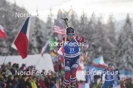 18.01.2018, Antholz, Italy (ITA): Tiril Eckhoff (NOR) -  IBU world cup biathlon, sprint women, Antholz (ITA). www.nordicfocus.com. © Manzoni/NordicFocus. Every downloaded picture is fee-liable.
