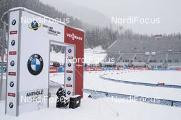 17.01.2018, Antholz, Italy (ITA): Event Feature: New startgate in Antholz -  IBU world cup biathlon, training, Antholz (ITA). www.nordicfocus.com. © Manzoni/NordicFocus. Every downloaded picture is fee-liable.