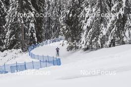 16.01.2018, Antholz, Italy (ITA): Event Feature: Undefined athlete competes on the track -  IBU world cup biathlon, training, Antholz (ITA). www.nordicfocus.com. © Manzoni/NordicFocus. Every downloaded picture is fee-liable.
