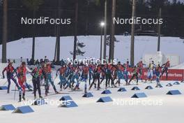 11.03.2018, Kontiolahti, Finland (FIN): Event Feature: the womens field leaves the stadium - IBU world cup biathlon, mass women, Kontiolahti (FIN). www.nordicfocus.com. © Manzoni/NordicFocus. Every downloaded picture is fee-liable.