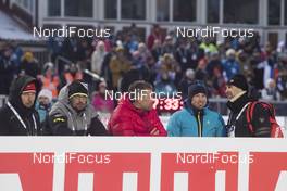11.03.2018, Kontiolahti, Finland (FIN): Andi Mettler (SUI), Rossignol race service, Peter Torkar (SLO), OneWay race service, Vasja Rupnik (SLO), Alpina race service, Toni Puntel (ITA), Salomon, race service, Sylvain Fanjas Claret (FRA), Rossignol race service - IBU world cup biathlon, mass women, Kontiolahti (FIN). www.nordicfocus.com. © Manzoni/NordicFocus. Every downloaded picture is fee-liable.