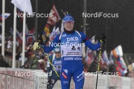 10.03.2018, Kontiolahti, Finland (FIN): Lukas Hofer (ITA) -  IBU world cup biathlon, mixed relay, Kontiolahti (FIN). www.nordicfocus.com. © Manzoni/NordicFocus. Every downloaded picture is fee-liable.