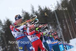 10.03.2018, Kontiolahti, Finland (FIN): Johannes Thingnes Boe (NOR) - IBU world cup biathlon, single mixed relay, Kontiolahti (FIN). www.nordicfocus.com. © Manzoni/NordicFocus. Every downloaded picture is fee-liable.
