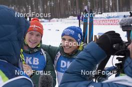 11.03.2018, Kontiolahti, Finland (FIN): Benedikt Doll (GER), Erik Lesser (GER), (l-r) -  IBU world cup biathlon, training, Kontiolahti (FIN). www.nordicfocus.com. © Manzoni/NordicFocus. Every downloaded picture is fee-liable.
